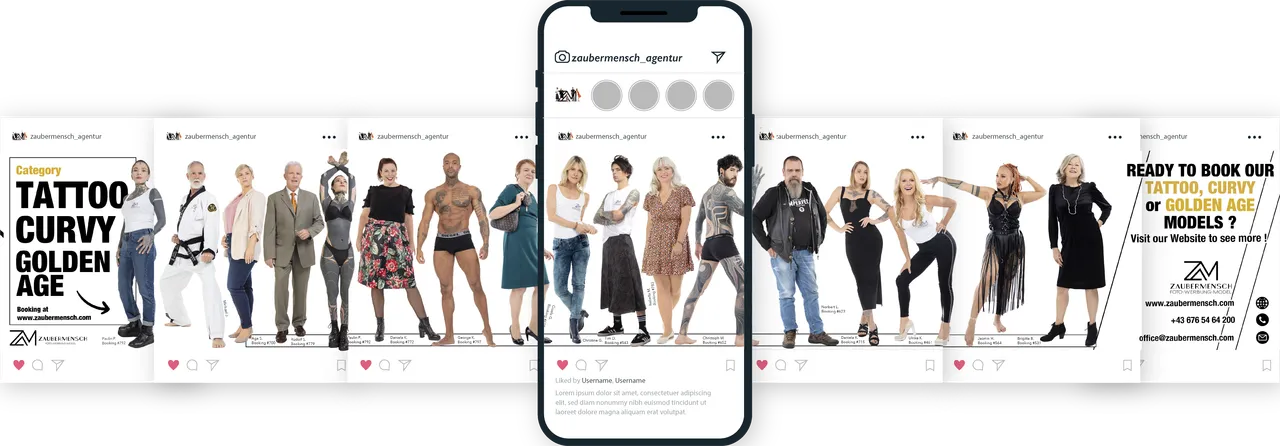 Instagram-Post für ein Tattoo-Studio